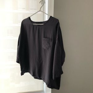 Closet clear out!! Marc by Marc Jacobs Silk Top Dark Grey (S)